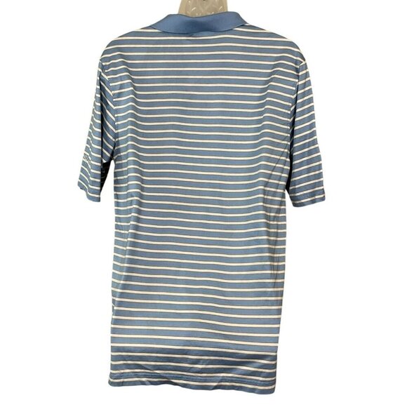 Fairway & Greene Mens Short Sleeve Striped Golf Polo Shirt M Mercerized Cotton - Picture 3 of 8